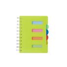 Caderno Pequeno com Divisórias Coloridas - 100 Folhas e Capa Plástica