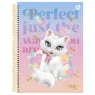 Caderno Pequeno Espiral 1/4 Gatinha Sissi 80 Folhas Ideal Para Anotações - Animativa Agendas Recados Anotações