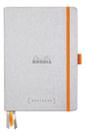 Caderno Pontilhado Goalbook A5 120 Folhas Silver Rhodia Caderno Pontilhado Goalbook A5 120 Folhas Silver Rhodia