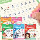 Caderno prático Helsort Large Magic Grooved para crianças de 3 a 8 anos