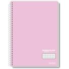 Caderno Quadriculado 1/4 7X7MM 80 Folhas Espiral Capa Dura Office Colors (pacote com 5)