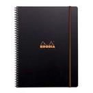 Caderno Quadriculado A4+ Rhodia Pro Book Capa Preta 80 Folha