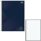 Caderno Quadriculado Capa Dura 1m 96fls 0,5mm Zip Tilibra Caderno Quadriculado Capa Dura 1m 96fls 0,5mm Zip Tilibra