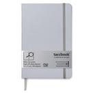 Caderno Sem pauta taccbook Cinza 14x21 Ríg.