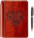 Caderno SETTINI Heart Lined - 192 Páginas com Caneta e Caixa de Presente