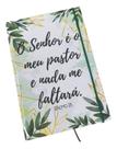 Caderno Sketchbook Grande - Capa Religião Salmo 23 - 21x14cm