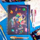 Caderno Smart Espiral Colegial Divertidamente 2 Com10 Divisórias Decoradas 80 Folhas - DAC