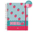 Caderno SMART Mini Hello Capa com Aroma de Morango C/FLS Tira e Põe DAC Caderno SMART Mini Hello Capa com Aroma de Morango C/FLS Tira e Põe DAC