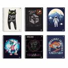 Caderno Sortido 320 Folhas 20 Matérias Escolar Capa Dura Alien ET Astronauta Gato Águia California Skate Escola Volta as Aulas Faculdade Escritório