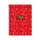 Caderno Super Mario Bros Capa Dura Espiral 1 Matéria Escolar Caderno Super Mario Bros Capa Dura Espiral 1 Matéria Escolar