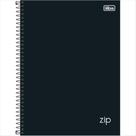 Caderno Tilibra college 10M zip preto 160 folhas Caderno Tilibra college 10M zip preto 160 folhas