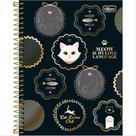 Caderno Tilibra college 1M purrfect cats 60 folhas