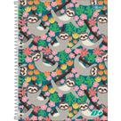 Caderno Univ 10M Capa Dura D+ Feminino Preguiça 2025 200FL Tilibra