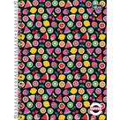 Caderno Univ 16M Capa Dura Pepper Feminino Frutas 2025 256FL Tilibra