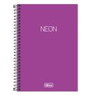 Caderno univ. 1x1 80 fls neon roxo - tilibra