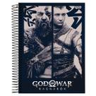 Caderno Univ. 1x1 80Fls God Of War Kratos Atreus Capa Dura
