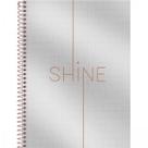 Caderno universitário 1 matéria 80 fls Shine Foroni