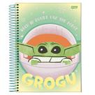 Caderno Universitário 1 Matéria Espiral Capa Dura 80 Folhas Baby Yoda JANDAIA When In Doubt Use The Force