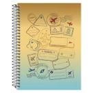 Caderno universitario 10 matéria 160 folhas panamericana