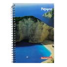 Caderno universitário 10 matérias 200 folhas capa dura Paisagem Panamericana