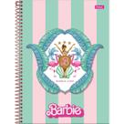 Caderno universitário 10 matérias espiral 160 folhas Barbie Foroni