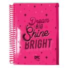 Caderno universitario 10 materias malote zip bubble rosa dac Caderno universitario 10 materias malote zip bubble rosa dac