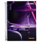 Caderno universitário 12 matérias 240 folhas Music Panamericana