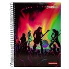 Caderno universitário 12 matérias 240 folhas Music Panamericana
