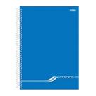 Caderno universitario 1m cd 80f colors azul sao domingos 10201 Caderno universitario 1m cd 80f colors azul sao domingos 10201