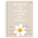 Caderno Universitário 1x1 80 Fls C.D. São D. - Daisy 10