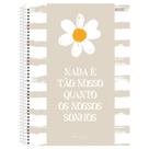 Caderno Universitário 1x1 80 Fls C.D. São D. - Daisy 11