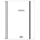 Caderno Universitário 1X1 80 Fls Capa Plástica Tilibra - Neon Branco