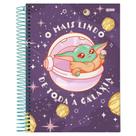 Caderno Universitário 1x1 80 Folhas Grogu Capa Dura Jandaia