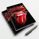 Caderno Universitário 200 fls 10 Mat Rock Rolling Stones