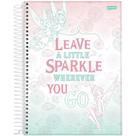 Caderno Universitario 80fls Tinker Bell Fadas Disney CD Espiral Jandaia