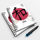 Caderno Universitário 96fls Ideograma Paz