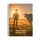 Caderno Universitário Capa Dura 01 Matérias 80 Folhas Agro