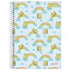 Caderno Universitario Capa Dura 1 Materia 80 Folhas Espiral Escolar Estampas Variadas