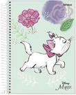Caderno universitário capa dura espiral Marie Disney 15 Matérias, 240 Folhas - Jandaia