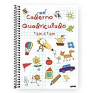Caderno Universitário Capa Dura Quadriculado 96 Folhas 1x1cm