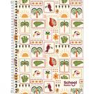 Caderno Universitário Capa Dura School Basics Feminino 1 Matéria 80 Folhas