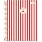 Caderno Universitário CHERRY Lovers 10 Matérias 160 Folhas Capa Dura (pacote com 4)