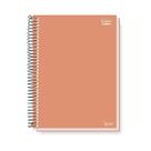Caderno Universitário Espiral 10 Mat. 200fls Colors Pêssego