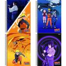 Caderno Universitário Espiral Capa Dura 1x1 - 80 Folhas - Naruto - São Domingos UNICA