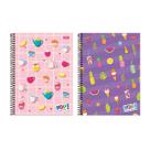 Caderno Universitario Espiral Feminino Pop Collection 1 Materia