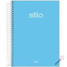 Caderno Universitário Espiral Stilo 80 Folhas- Jandaia Cor:Azul Caderno Universitário Espiral Stilo 80 Folhas- Jandaia Cor:Azul