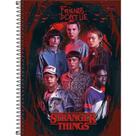 Caderno Universitário Espiral Stranger Things Tilibra Capa Dura 256 Folhas