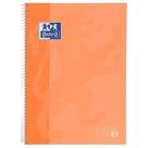 Caderno Universitário European Book Espiral Capa Dura 1 Matéria Oxford Laranja