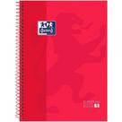 Caderno Universitário European Book Espiral Capa Dura 1 Matéria Oxford Vermelho