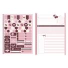 Caderno Universitário Feminino Capa Dura Sweet Cherry 80 folhas Sortido Caderno Universitário Feminino Capa Dura Sweet Cherry 80 folhas Sortido